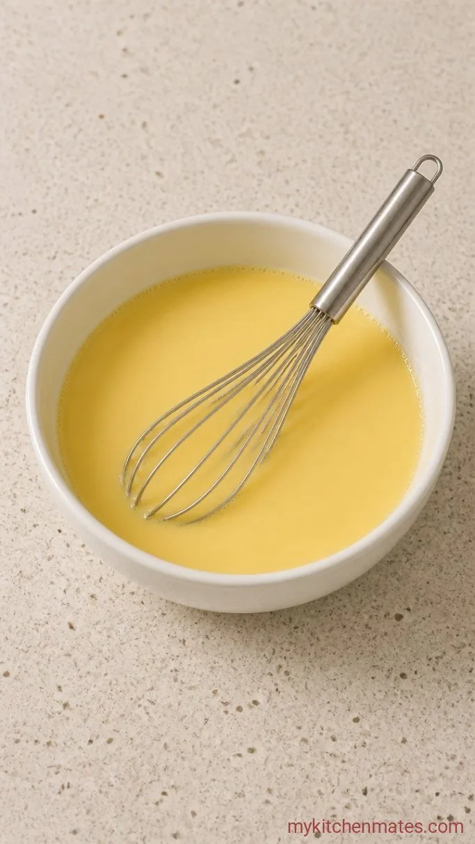 My Go-To Ham and Cheese Quiche Step 2: Whisk the Custard