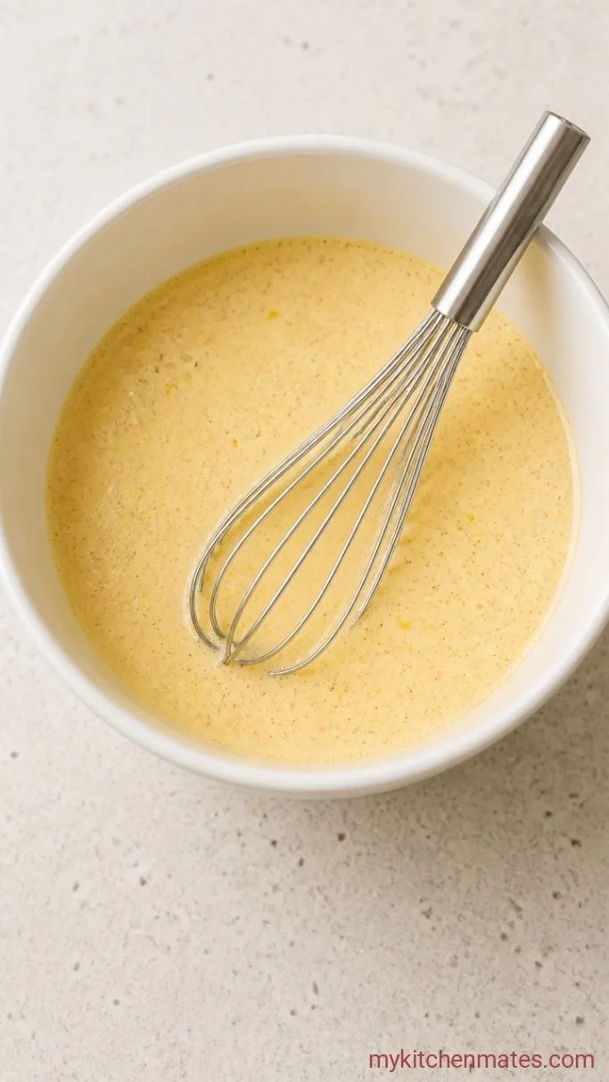 Buttery Blueberry Croissant Breakfast Bake Step 2: Whisk the Custard
