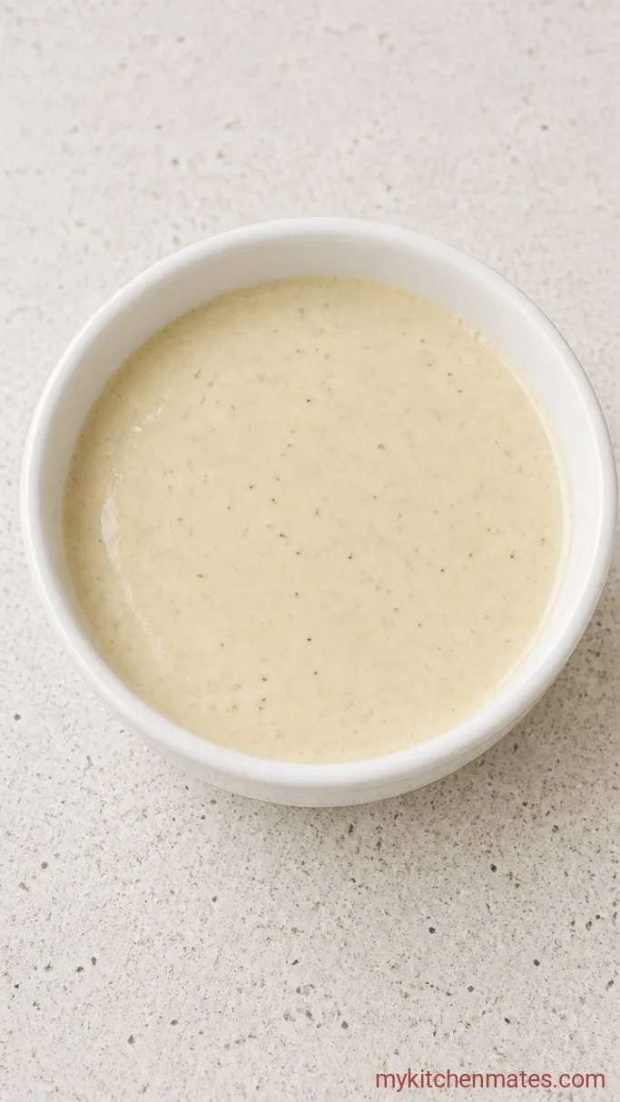 20-Minute Creamy Caesar Pasta Salad Step 2: Whisk the Dressing