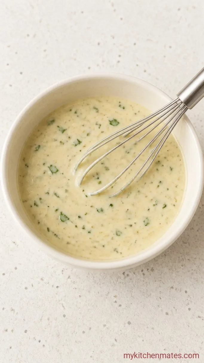 Creamy Cilantro Lime Corn Pasta Salad Step 2: Whisk the Dressing