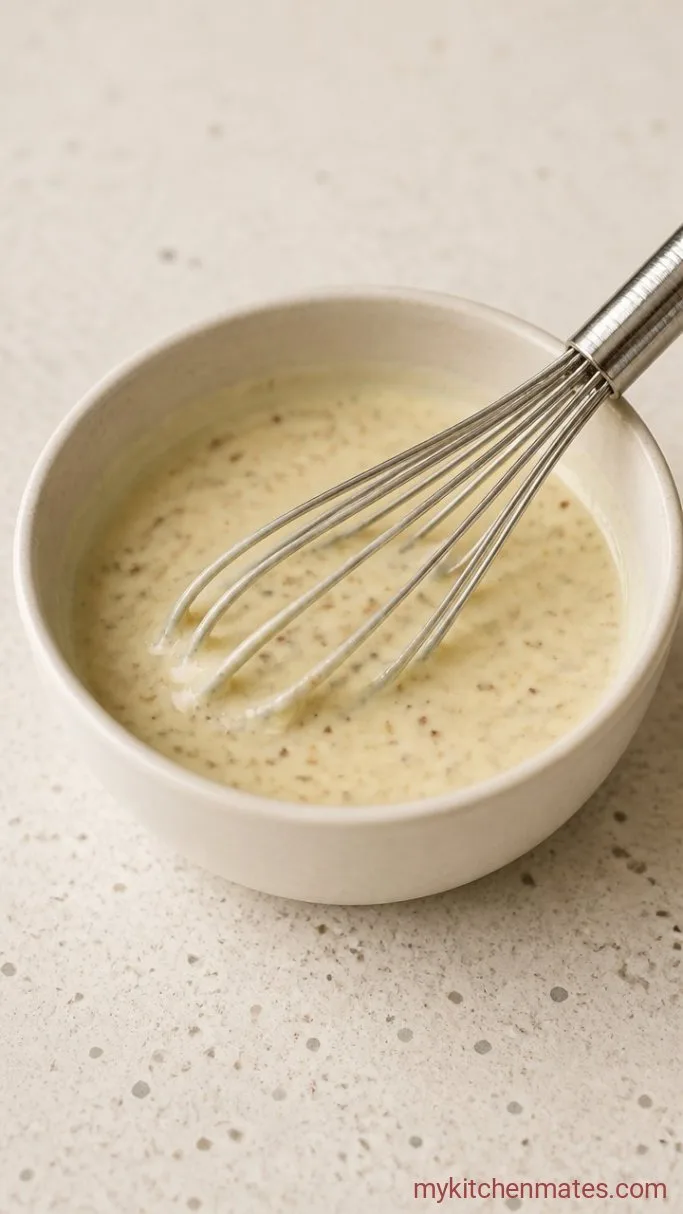 Creamy Pasta Salad That Stays Creamy Step 2: Whisk the Dressing