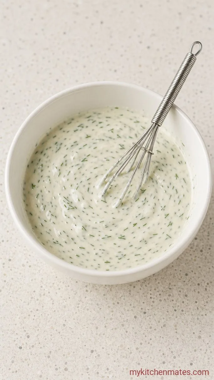 High-Protein Healthy Tuna Pasta Salad Step 2: Whisk the Dressing