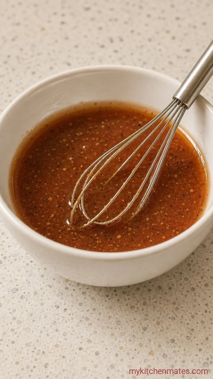 Pasta House Salad with Italian Dressing Step 2: Whisk the Dressing
