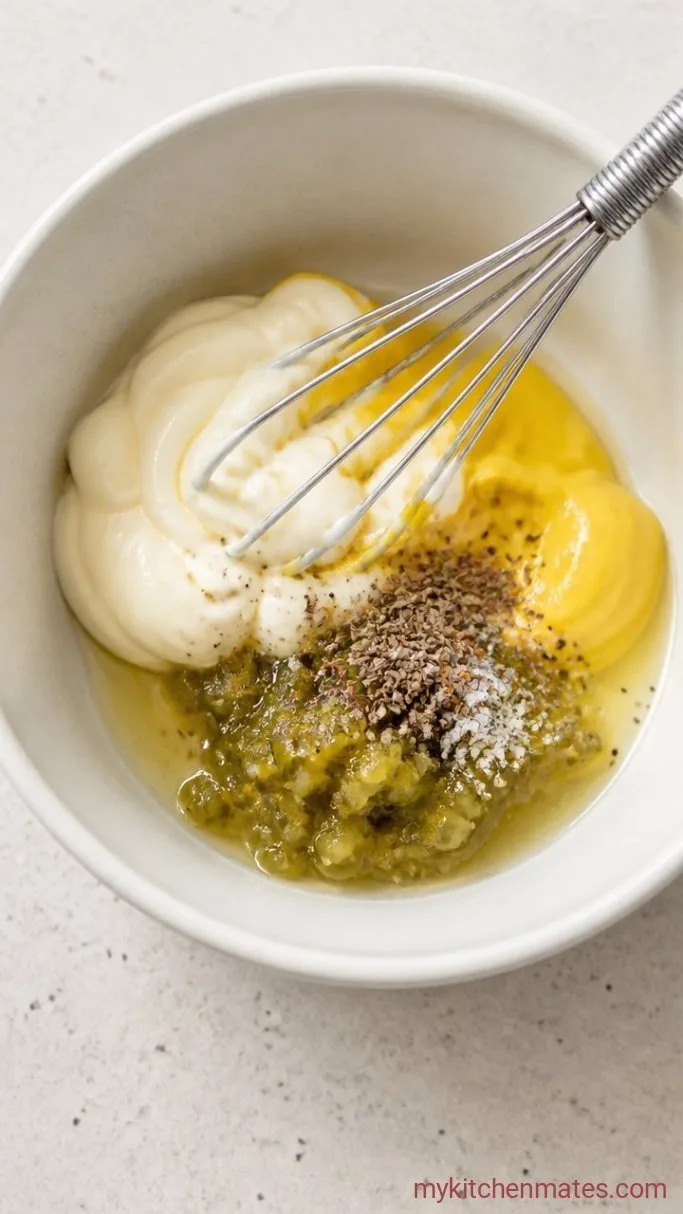 Classic Potato Salad (Creamy, Tangy, and Never Watery) Step 2: Whisk the Dressing