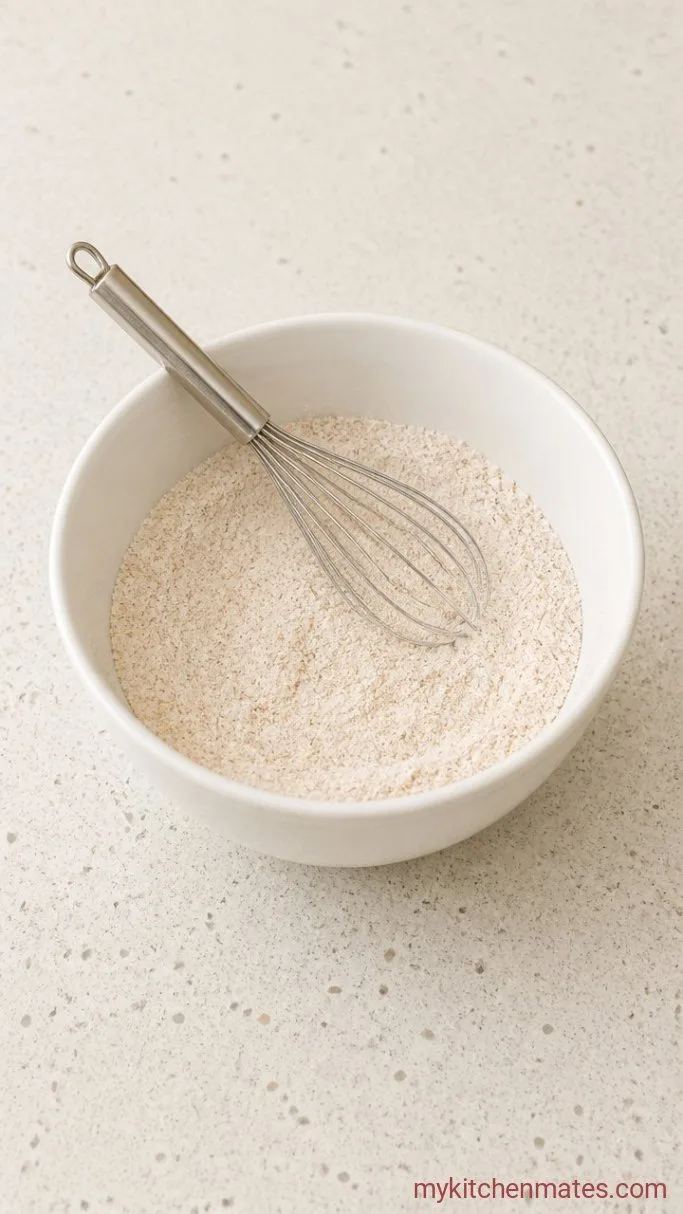 Vegan Banana Cake That Stays Moist for Days Step 2: Whisk the Dry Ingredients Together