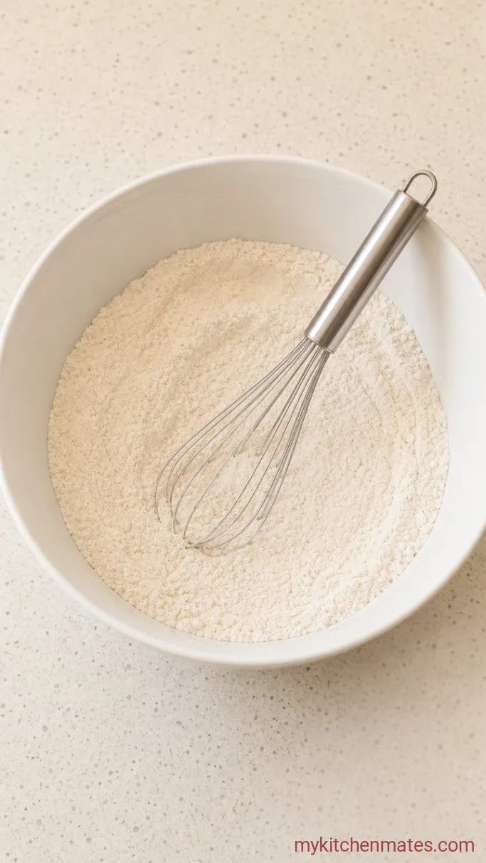 Sour Cream Streusel Coffee Cake Step 2: Whisk the Dry Ingredients