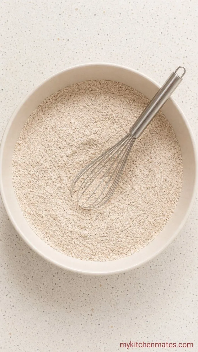 Soft Zucchini Muffin Recipe with Cinnamon and Walnuts Step 2: Whisk the Dry Ingredients
