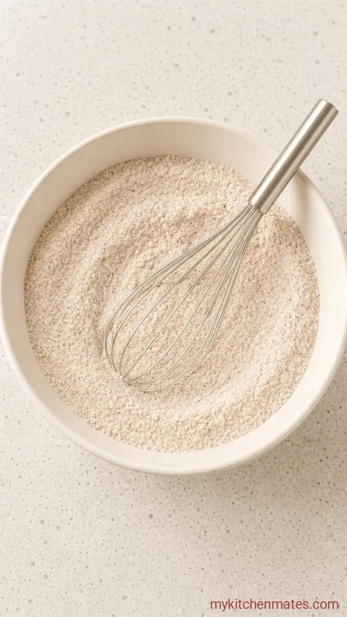 High-Protein Cottage Cheese Cinnamon Roll Muffins Step 2: Whisk the Dry Ingredients