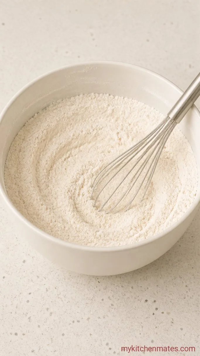 Bakery-Style Blueberry Crumble Muffins Step 2: Whisk the Dry Ingredients