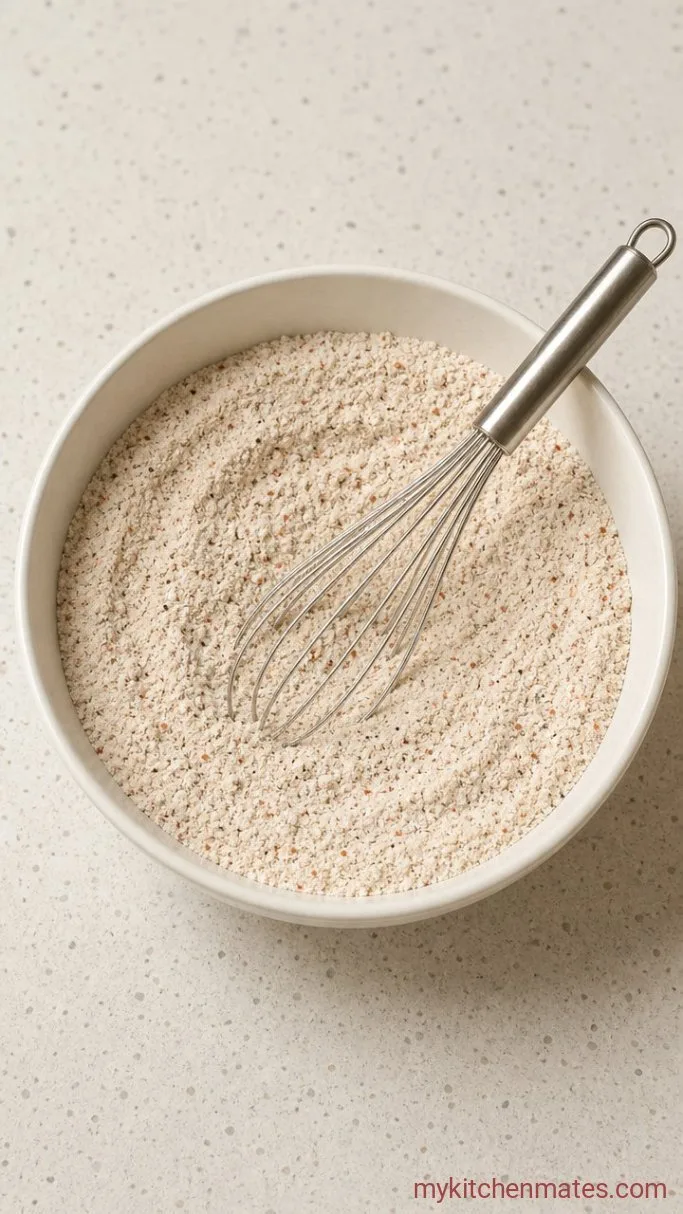 Crispy Buttermilk Fried Chicken Sandwich Step 2: Whisk the Dry Mix