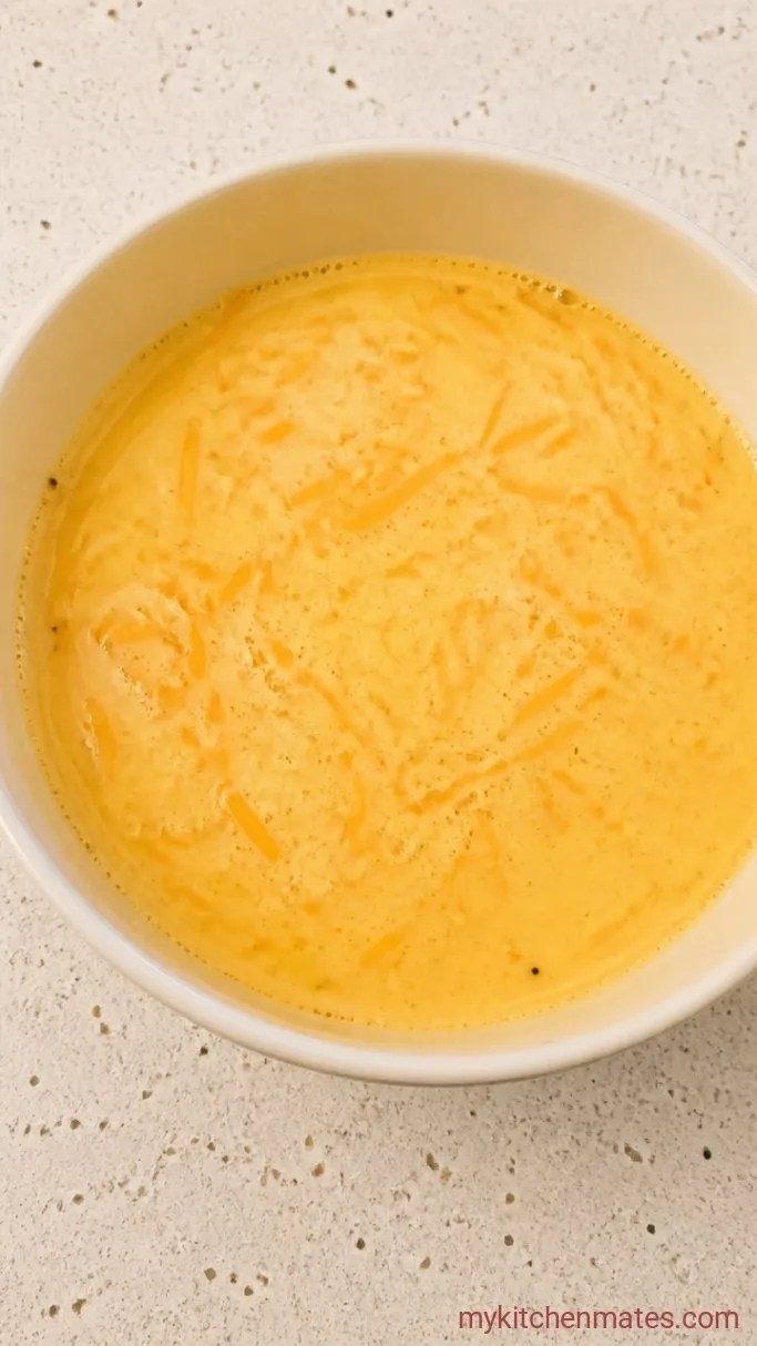 Make-Ahead Cheesy Egg and Potato Casserole Step 2: Whisk the Egg Custard