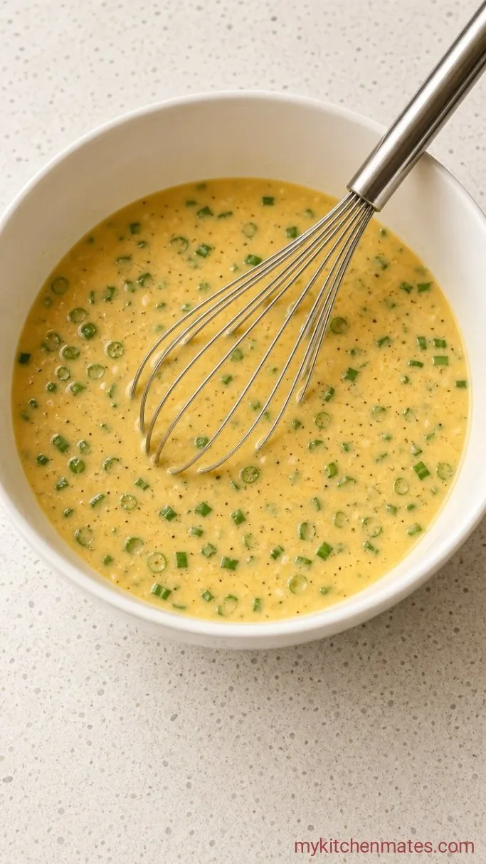 Easy Make-Ahead Keto Breakfast Casserole Step 2: Whisk the Egg Mixture