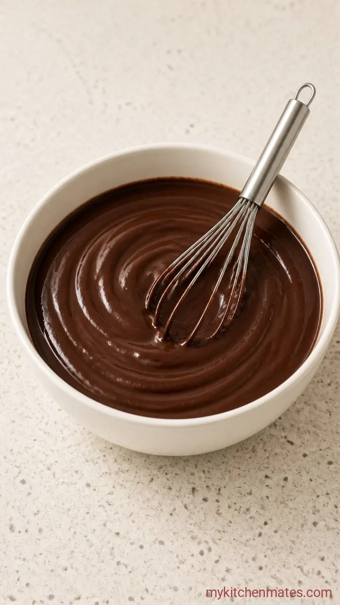 Layered Brownie Trifle Step 2: Whisk the Pudding