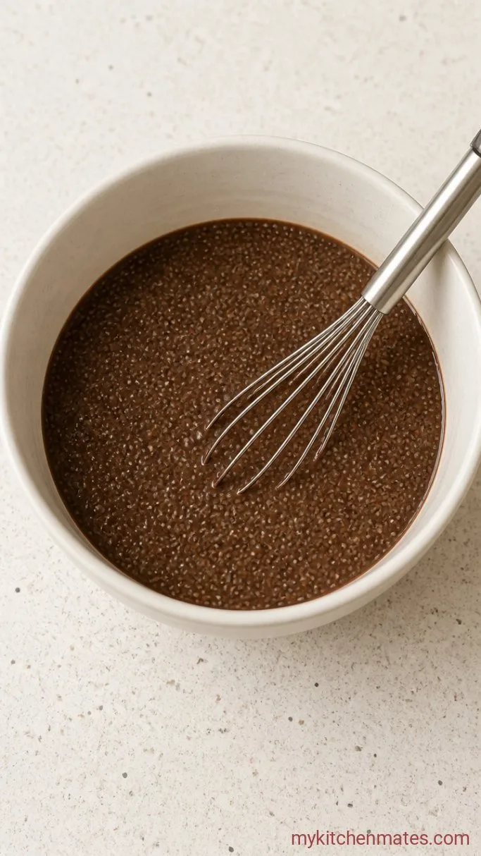 Creamy Overnight Chocolate Chia Pudding Step 2: Whisk the Pudding