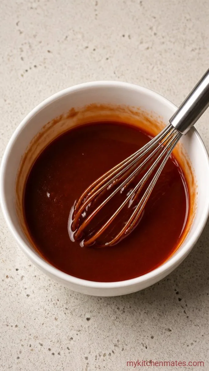 Fall-Off-The-Bone BBQ Ribs in the Crockpot Step 2: Whisk the Sauce