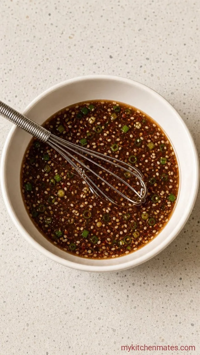 10-Minute Sesame Tuna Tartare Step 2: Whisk the Sesame Dressing