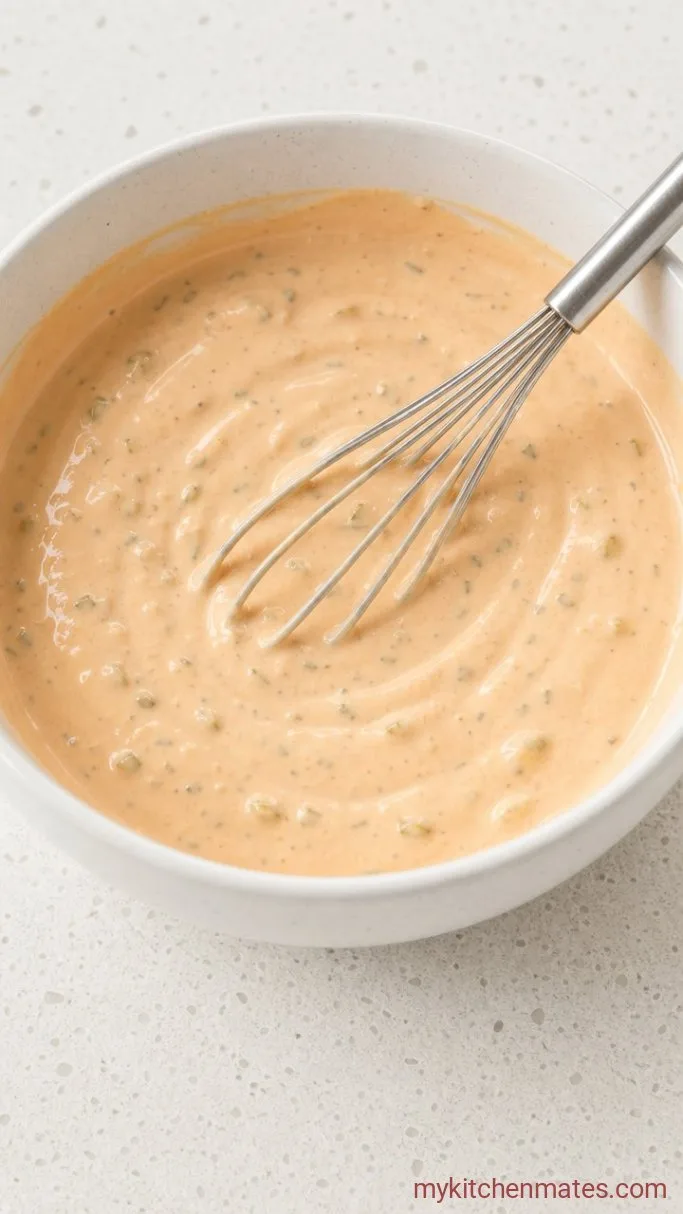 20-Minute Big Mac Burger Bowl Step 2: Whisk the Special Sauce