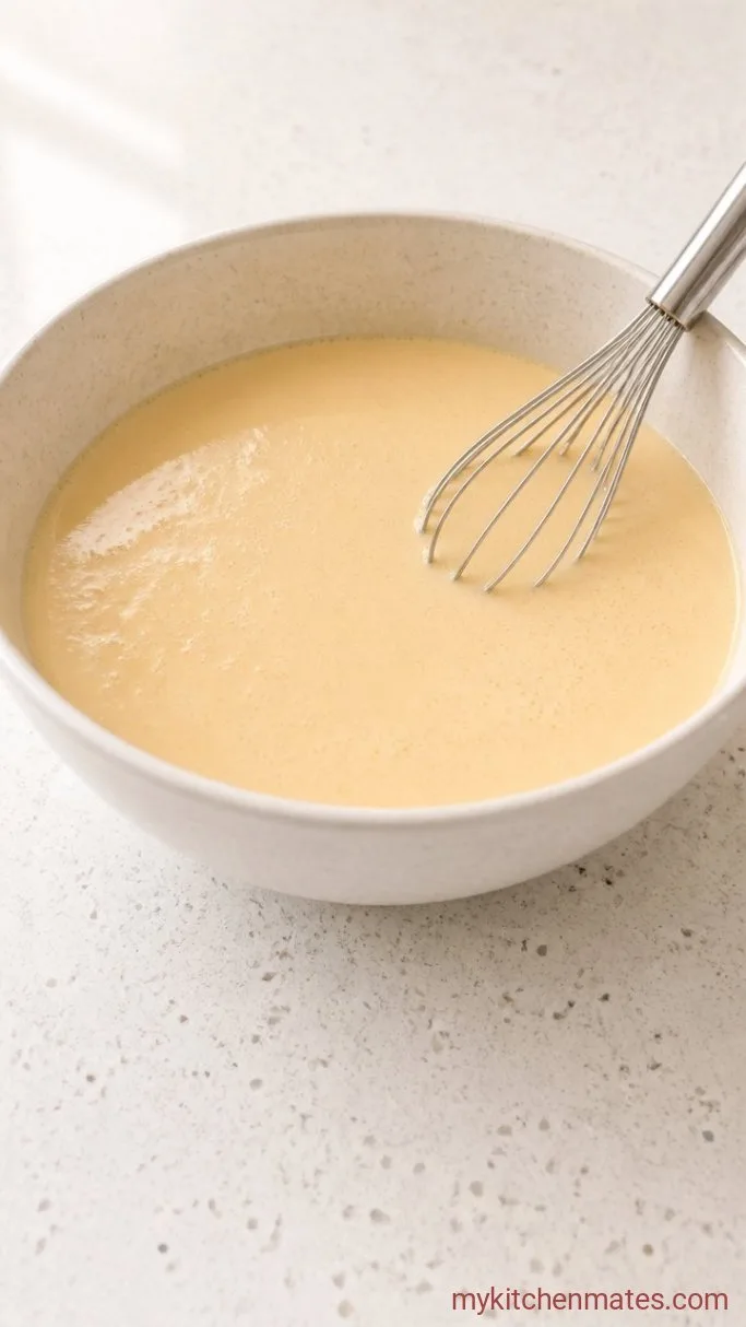 Fluffy Sheet Pan Pancakes (No Flipping Required) Step 2: Whisk the Wet Ingredients and Combine