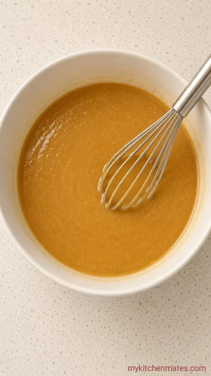 Moist Spiced Carrot Bundt Cake with Cream Cheese Glaze Step 2: Whisk the wet ingredients