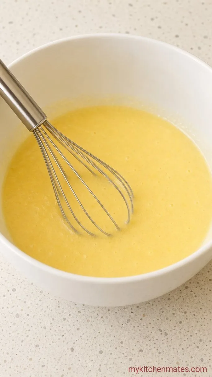 Chocolate Chip Sour Cream Bundt Cake Step 2: Whisk the Wet Ingredients