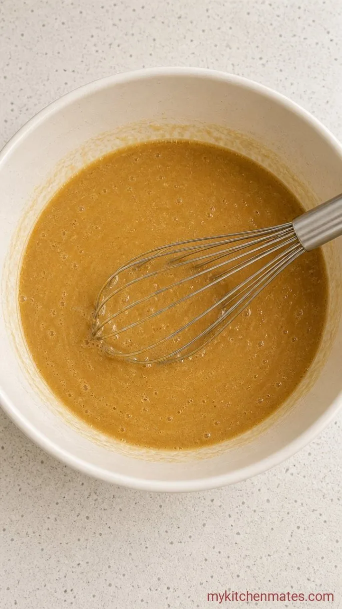 One-Bowl Fudgy Chocolate Cake Step 2: Whisk the Wet Ingredients