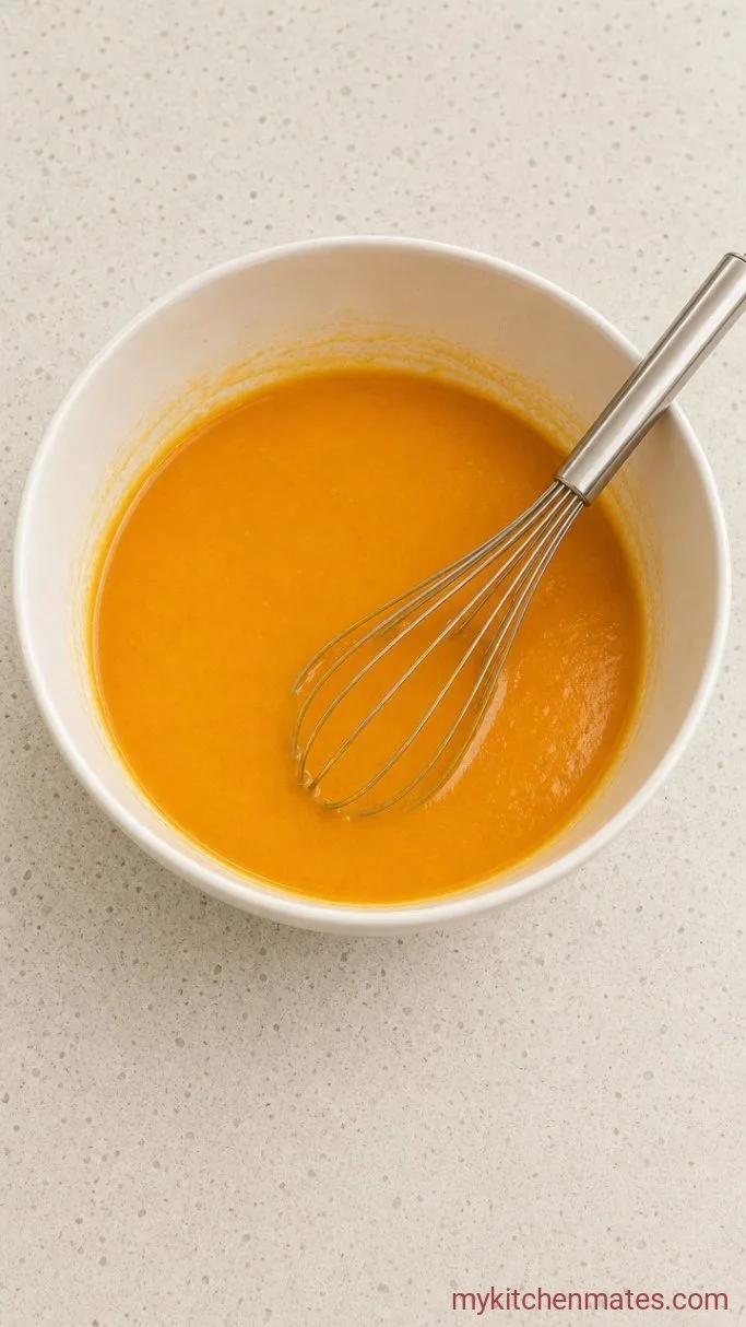 Fluffy Low Carb Pumpkin Muffins Step 2: Whisk the Wet Ingredients