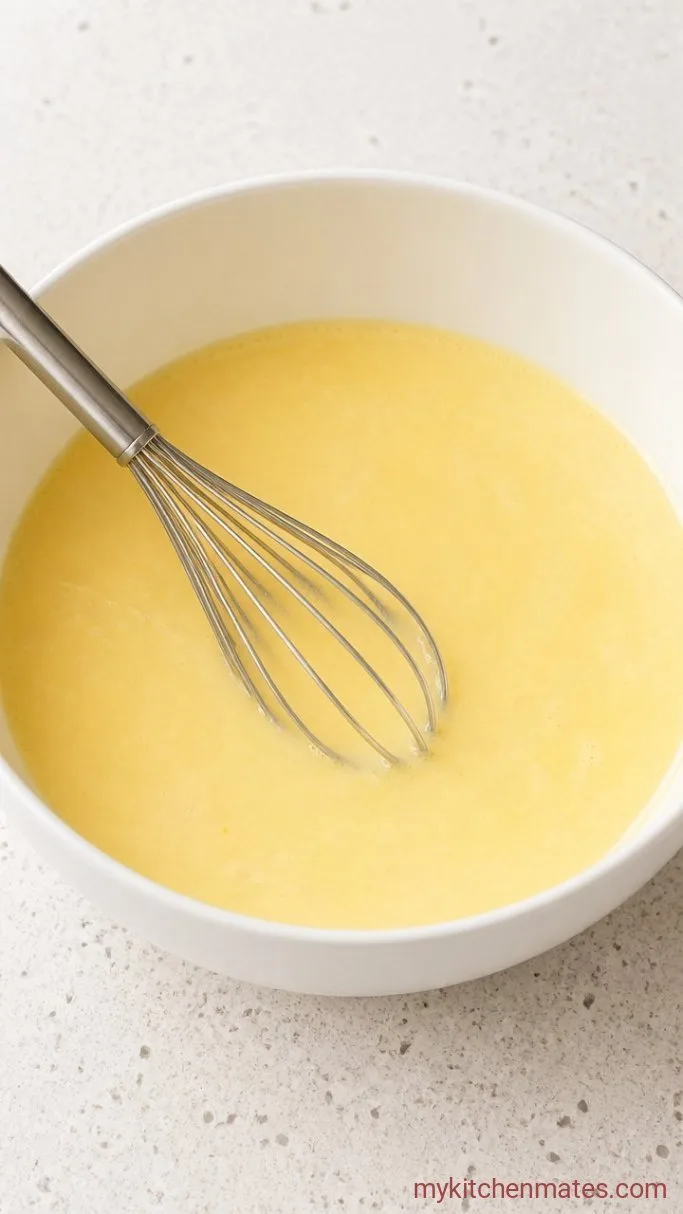 Easy Blueberry Quick Bread (No Mixer Needed) Step 2: Whisk the Wet Ingredients