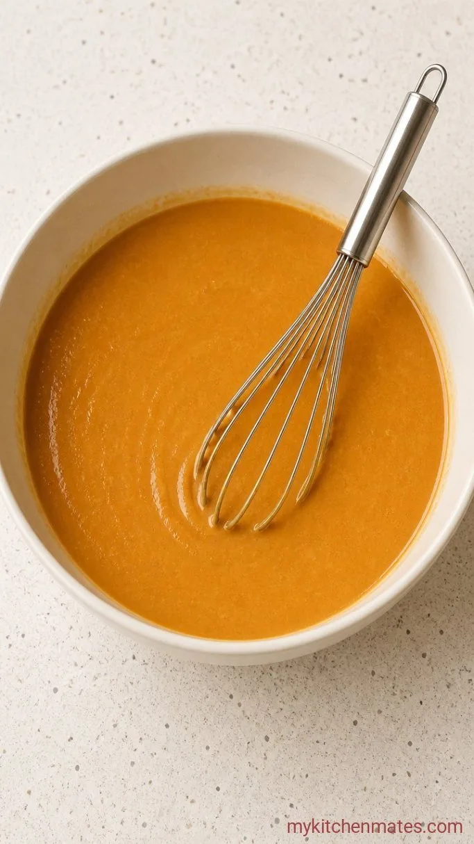 Moist Cottage Cheese Pumpkin Bread Step 2: Whisk the Wet Ingredients