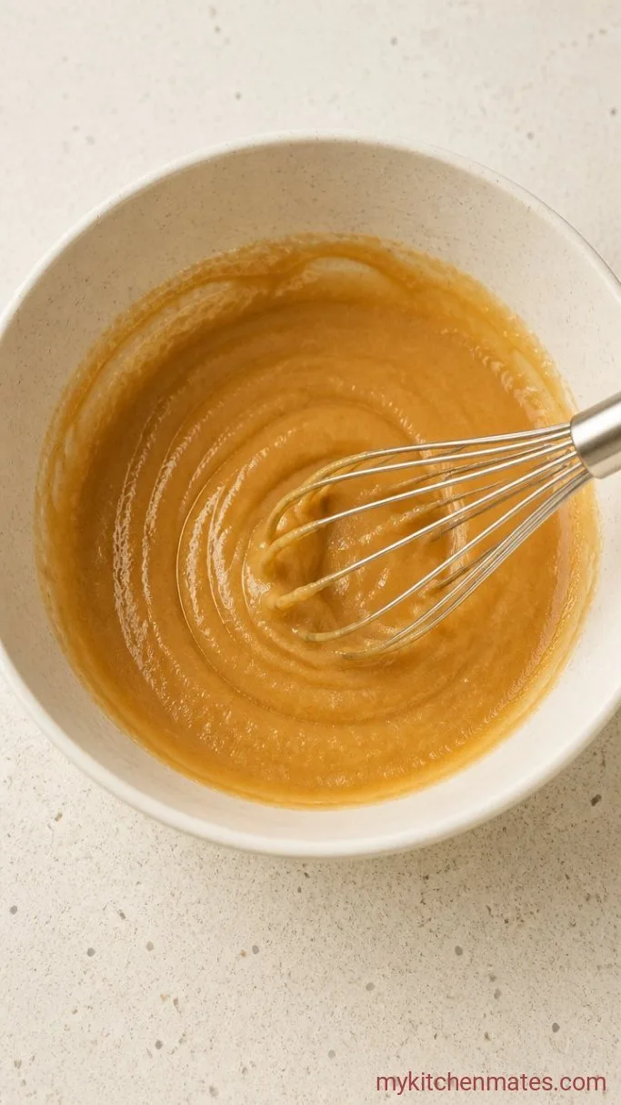 Chewy Brown Butter Sourdough Discard Cookies Step 2: Whisk the Wet Ingredients
