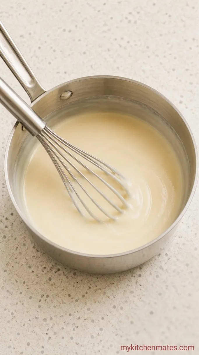Creamy White Sauce Lasagna with Spinach and Ricotta Step 2: Whisk the White Sauce