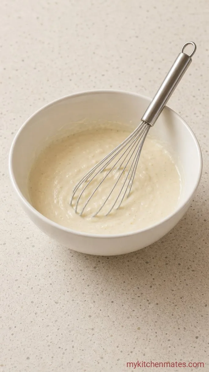 Creamy Baked Alfredo and Spaghetti Sauce Pasta Step 2: Whisk Together the Alfredo Sauce