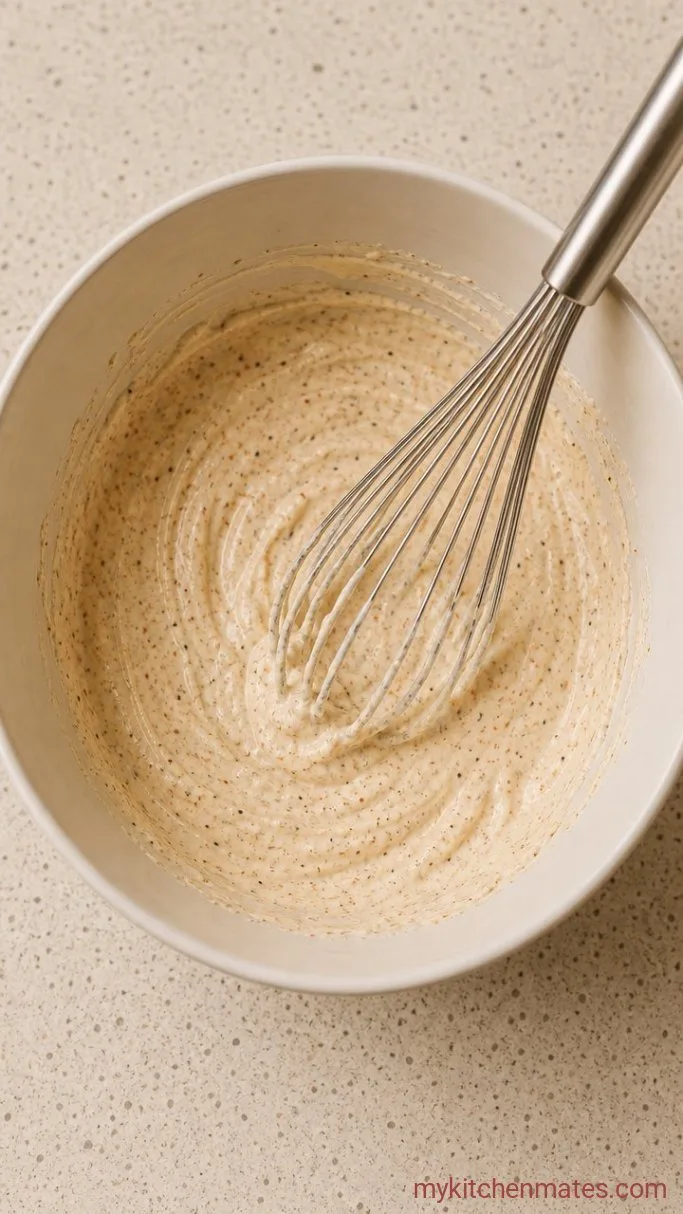 Creamy Street Corn Chicken Casserole Step 2: Whisk Together the Sauce