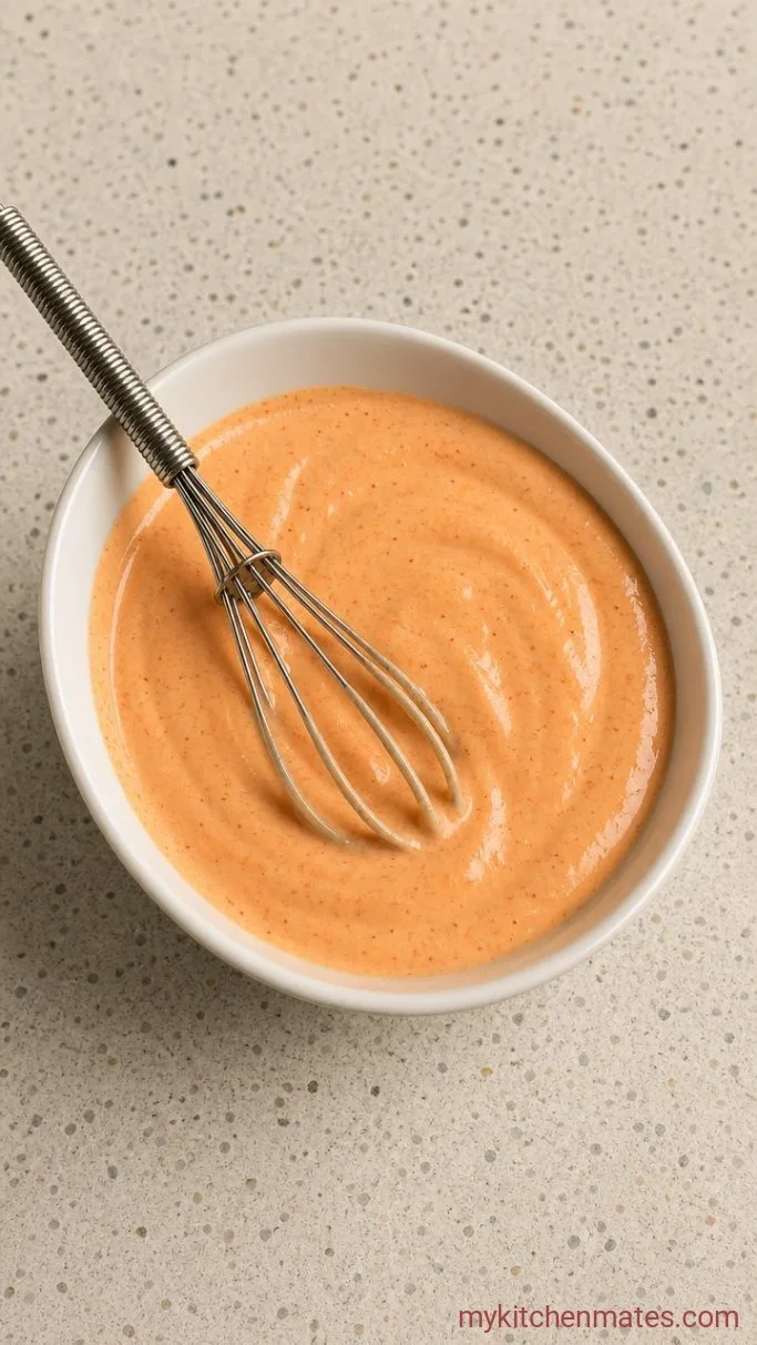 Crispy Buttermilk Fried Chicken Burger Step 2: Whisk Together the Spicy Mayo