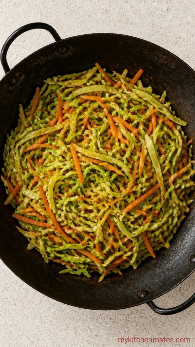 Step 2: Wilt the Cabbage and Carrot