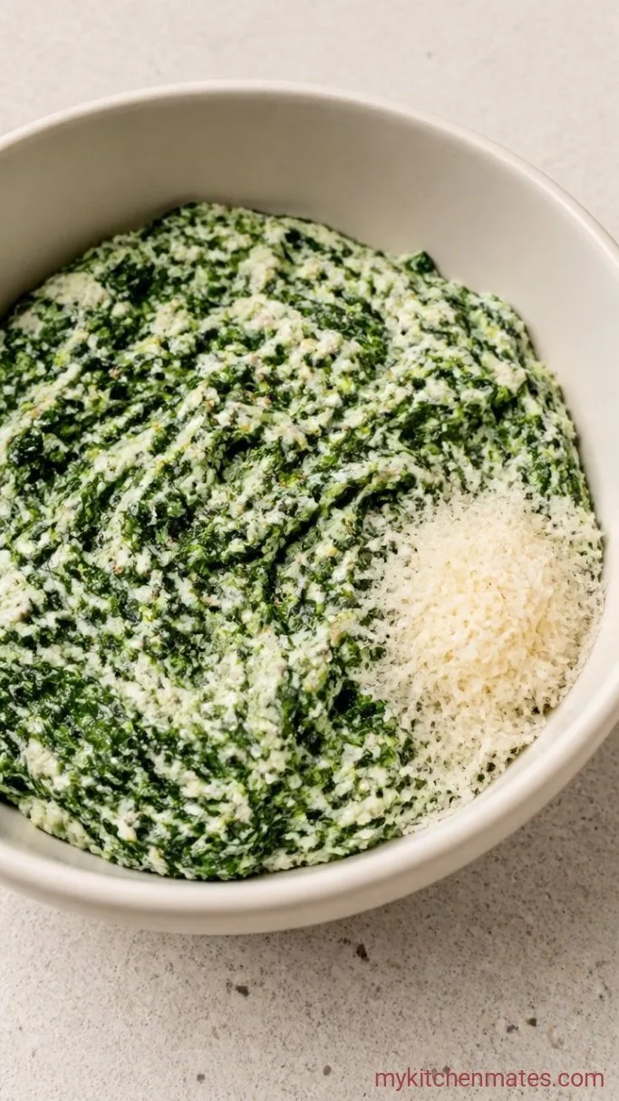 Step 2: Wilt the Spinach and Mix the Filling