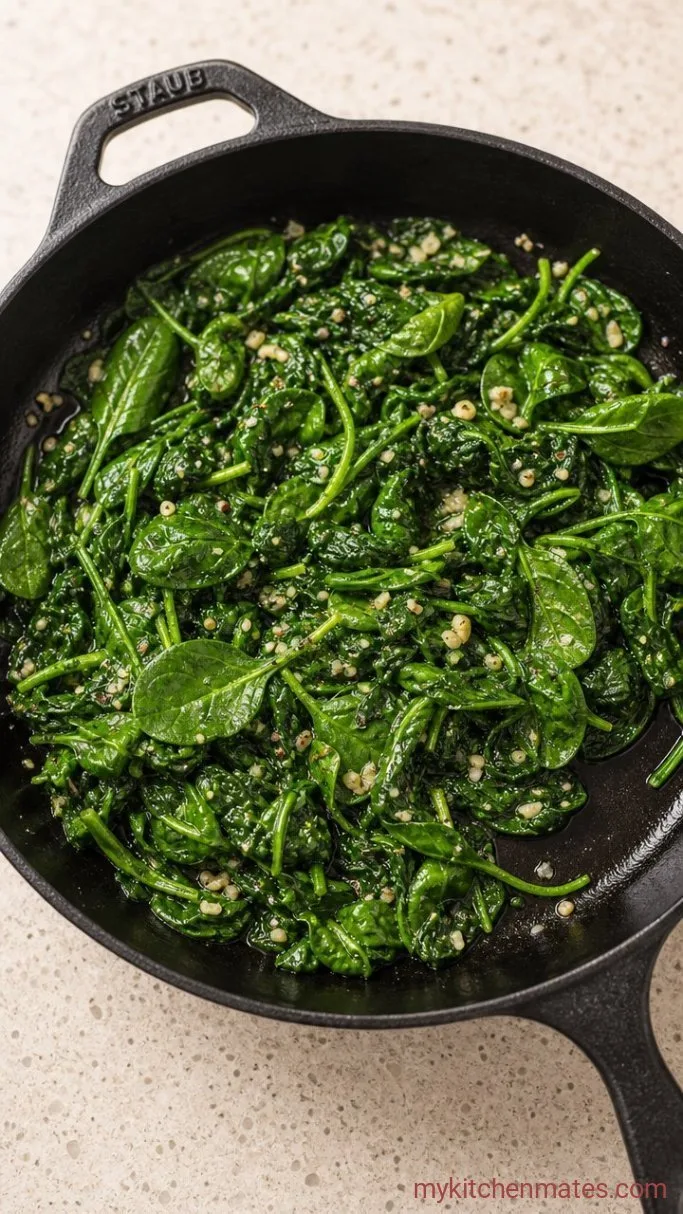 Step 2: Wilt the Spinach