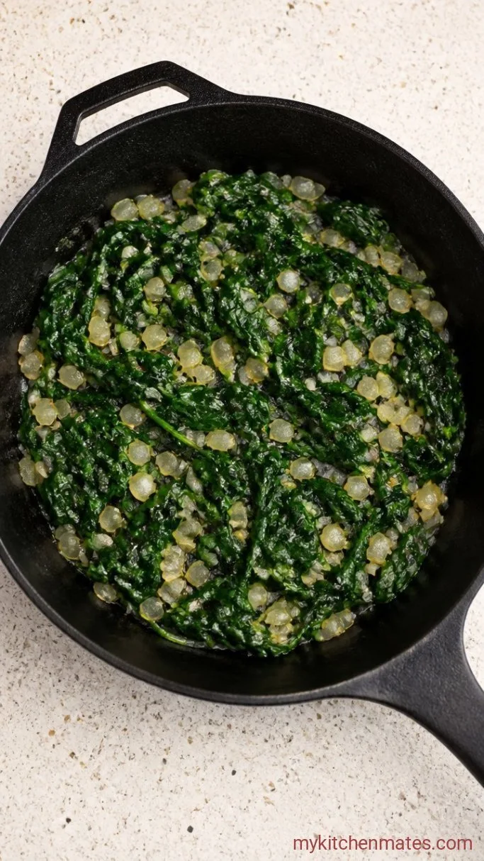 Step 2: Wilt the Spinach