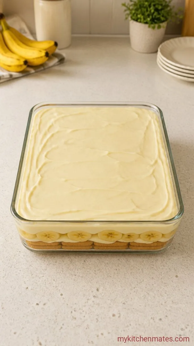 Step 3: Add Bananas and Pudding