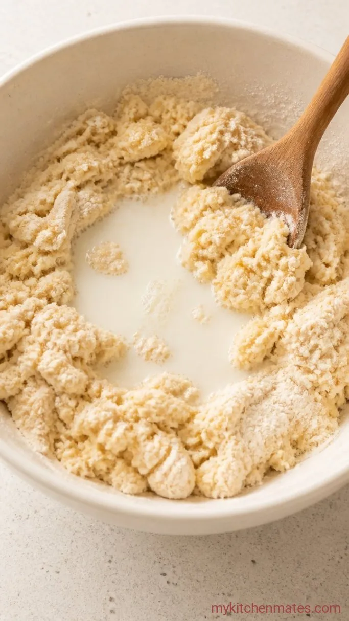 Fluffy Buttermilk Drop Biscuits (No Rolling) Step 3: Add the Buttermilk