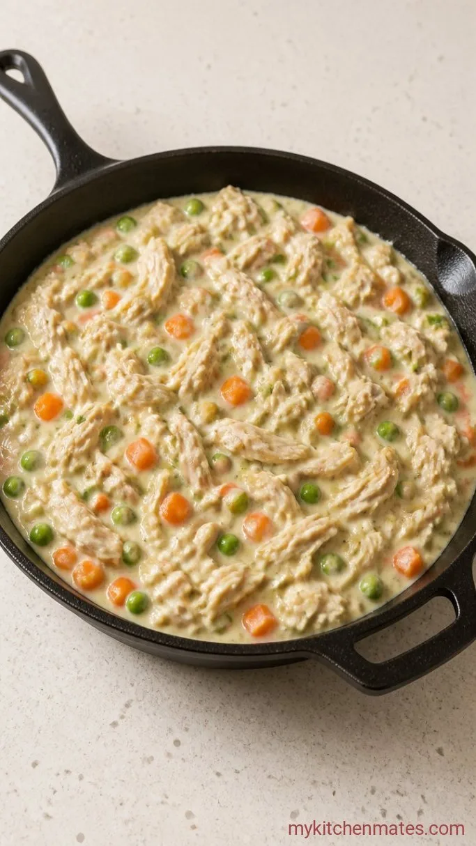 Step 3: Add the Chicken and Peas