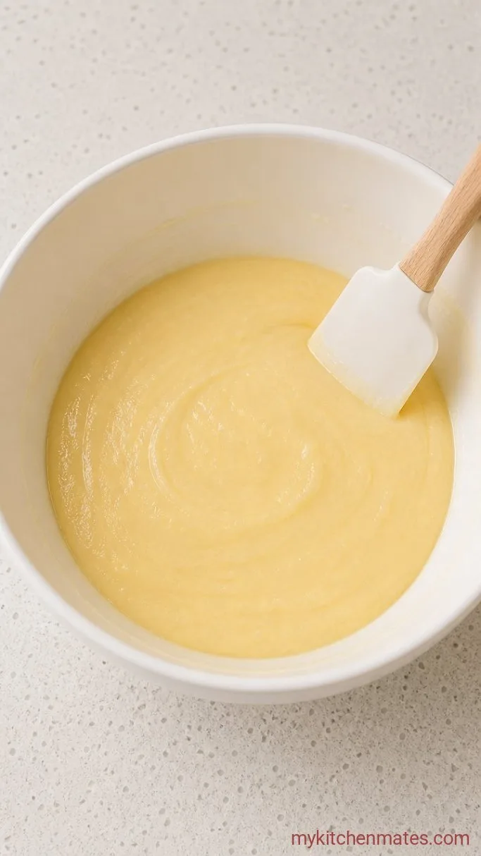 Step 3: Add the Eggs and Vanilla