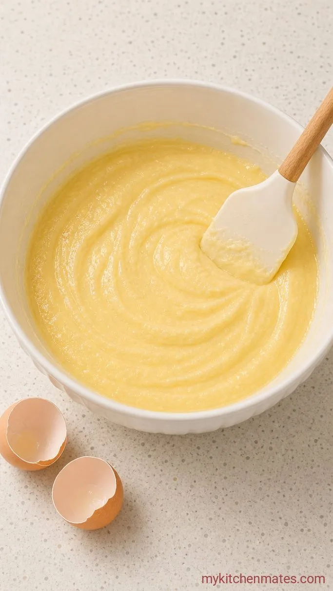 Step 3: Add the Eggs and Vanilla