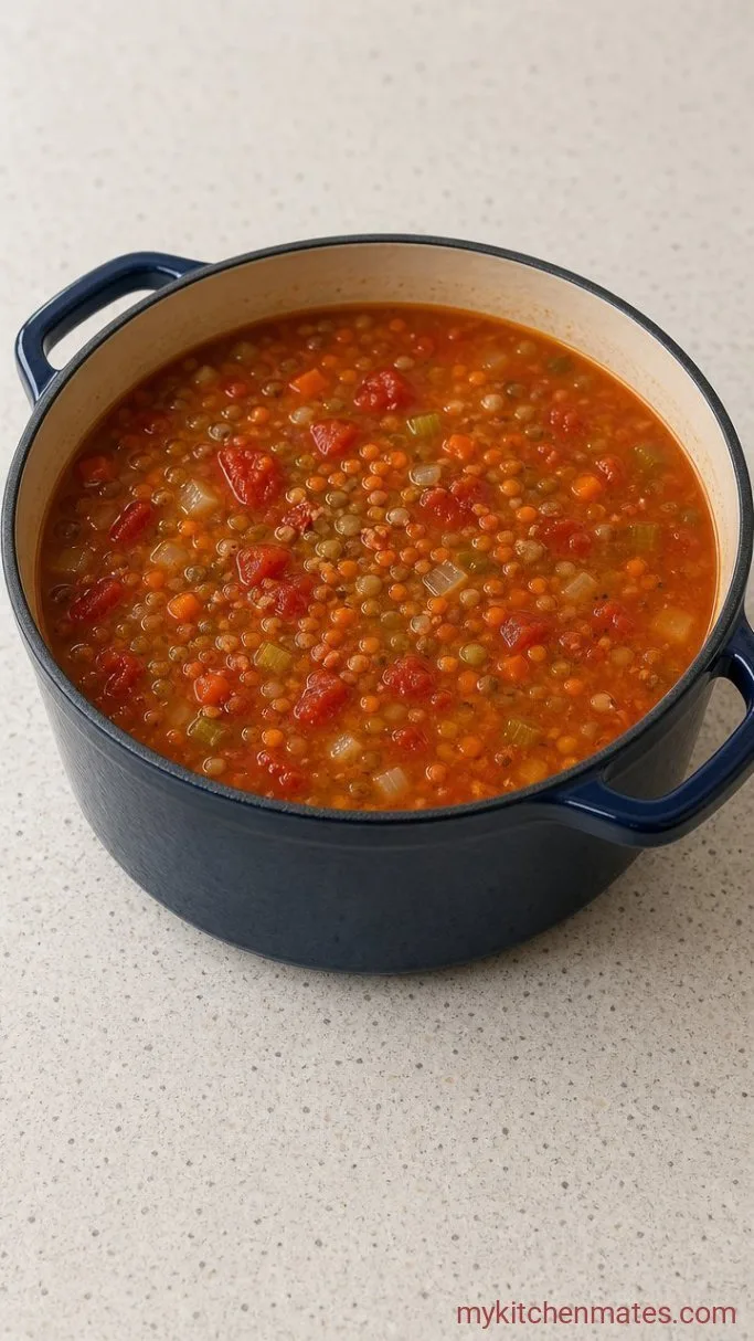 Weeknight Vegan Lentil Soup (One Pot, Under an Hour) Step 3: Add the Lentils and Liquid