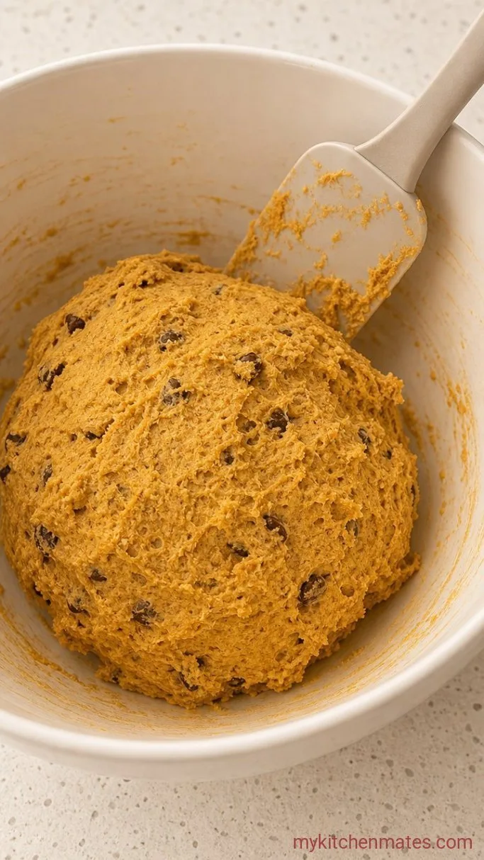 Soft and Chewy Pumpkin Sugar Cookies Step 3: Add the Pumpkin and Fold in the Dry Ingredients