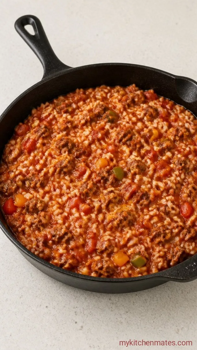 Step 3: Add the Tomatoes and Rice