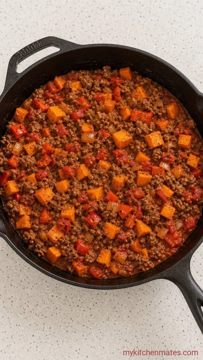 Step 3: Add the Tomatoes and Spices