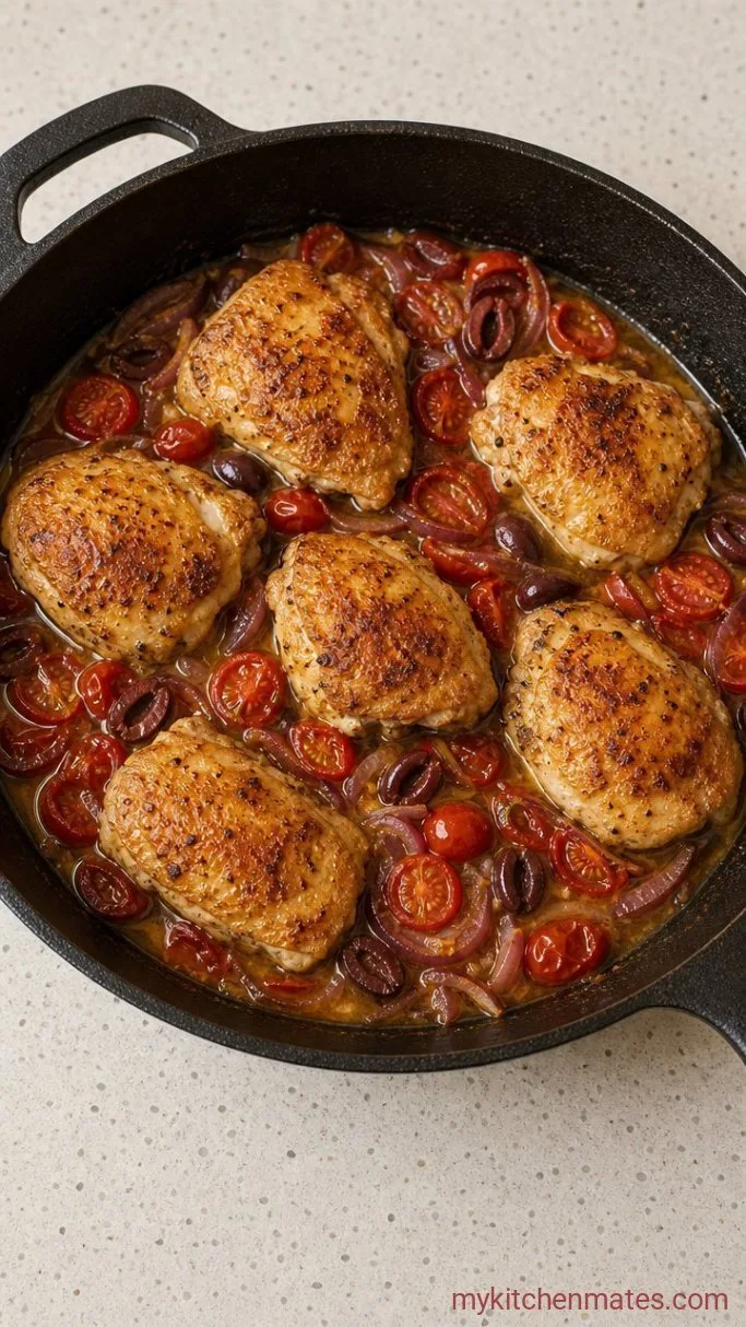 Step 3: Add the Tomatoes, Olives, and Wine