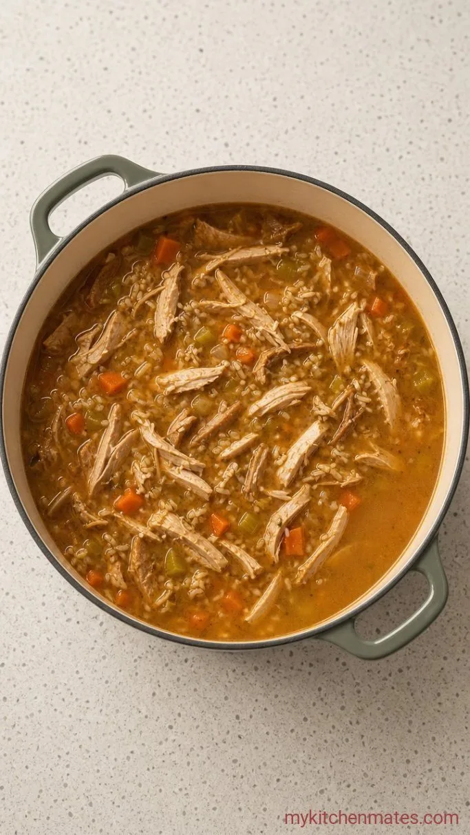 Step 3: Add the Turkey and Rice