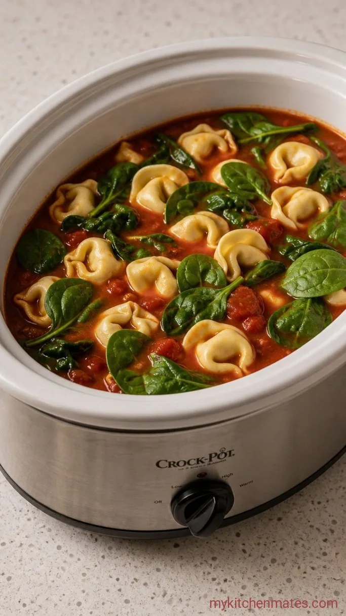 Step 3: Add Tortellini and Spinach