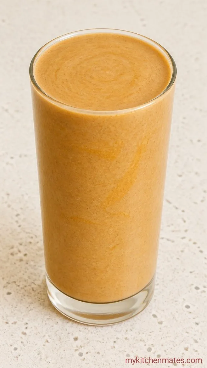 5-Minute Peanut Butter Banana Breakfast Smoothie Step 3: Adjust and Pour